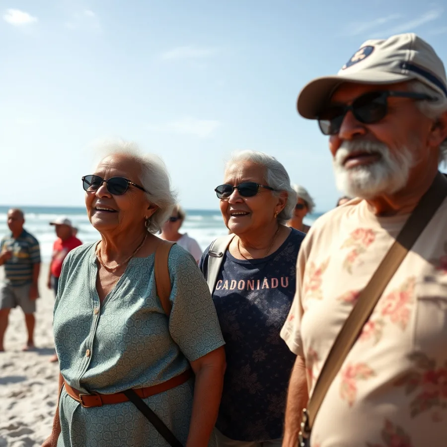 40 adultos mayores de Caldas realizan su sueño de conocer el mar en Cartagena