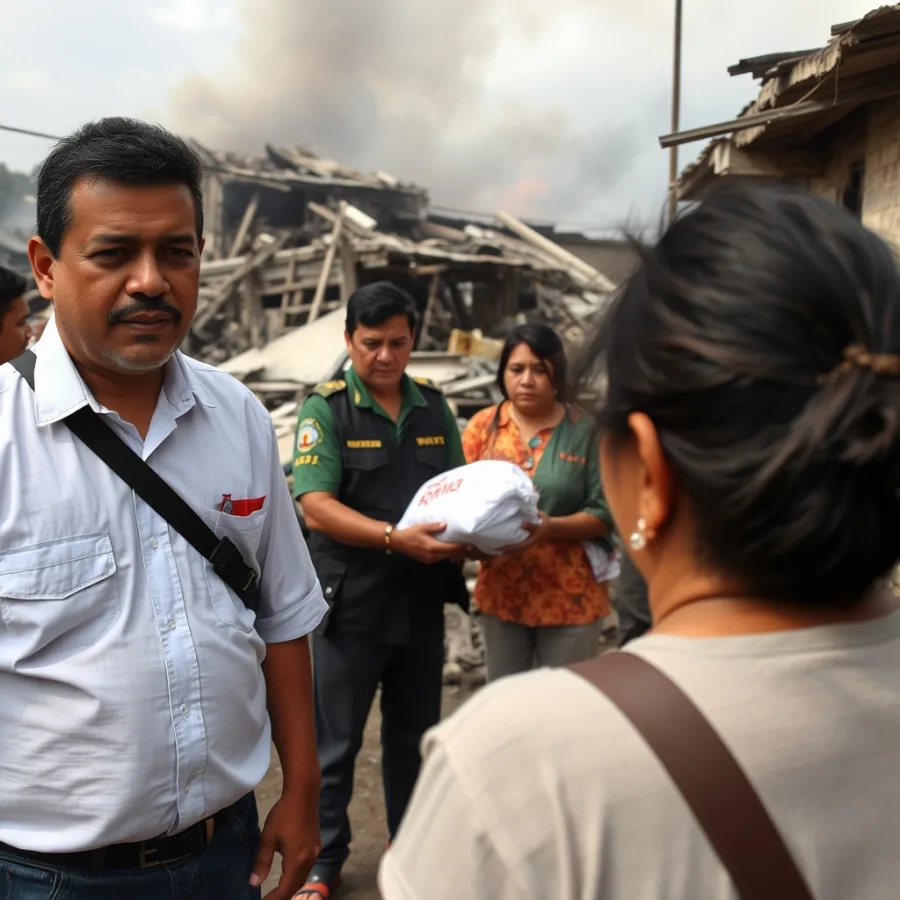 Defensoría del Pueblo verifica entrega de ayudas a damnificados por incendio en Pereira