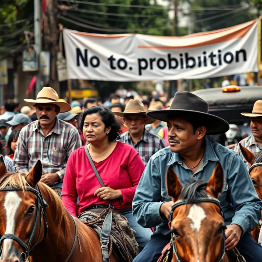 La cabalgata de Manizales de 2027 se ve amenazada por la prohibición del licor