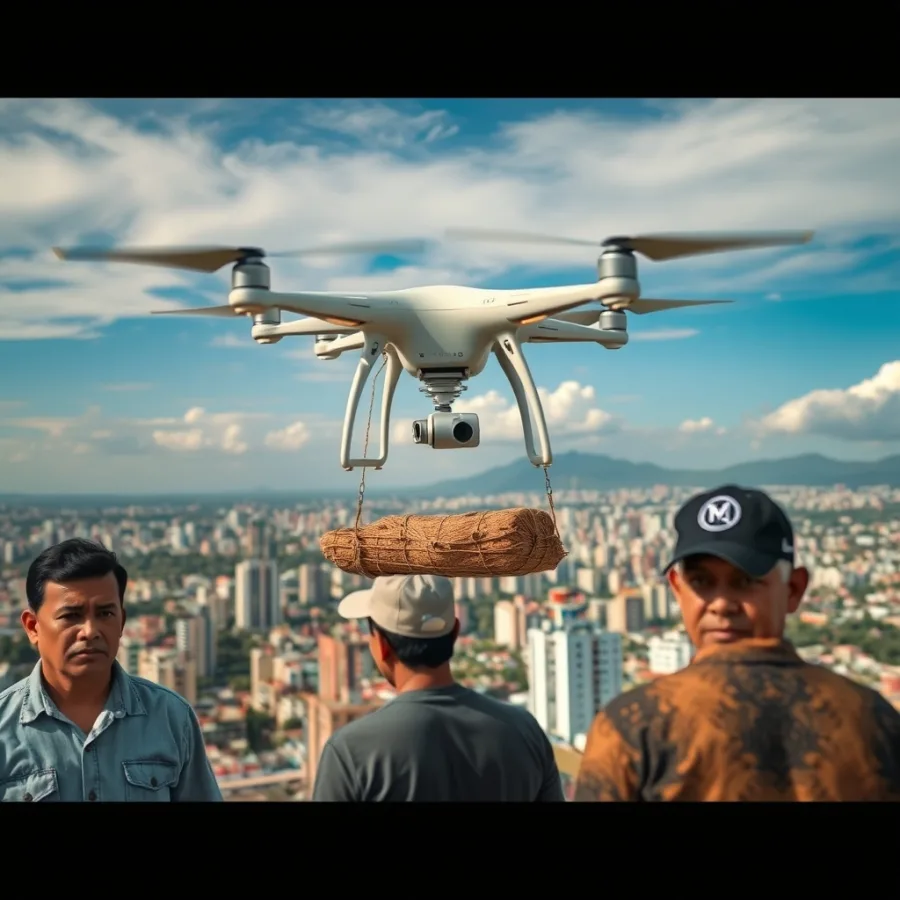 Medellín se convierte en pionera en Colombia con prueba de transporte de carga con drones