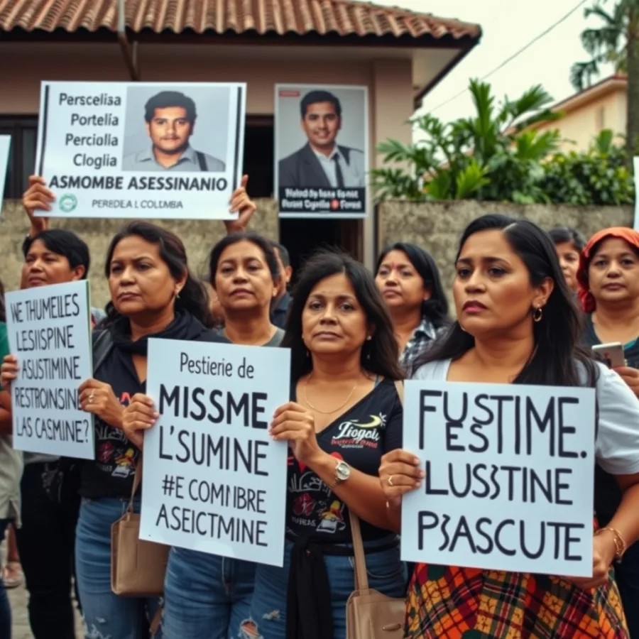 Mujeres de Pereira y Dosquebradas exigen justicia por la vida de 'Matador'