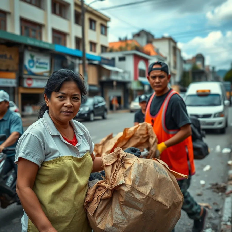 Retiran escombros peligrosos en el Centro de Manizales